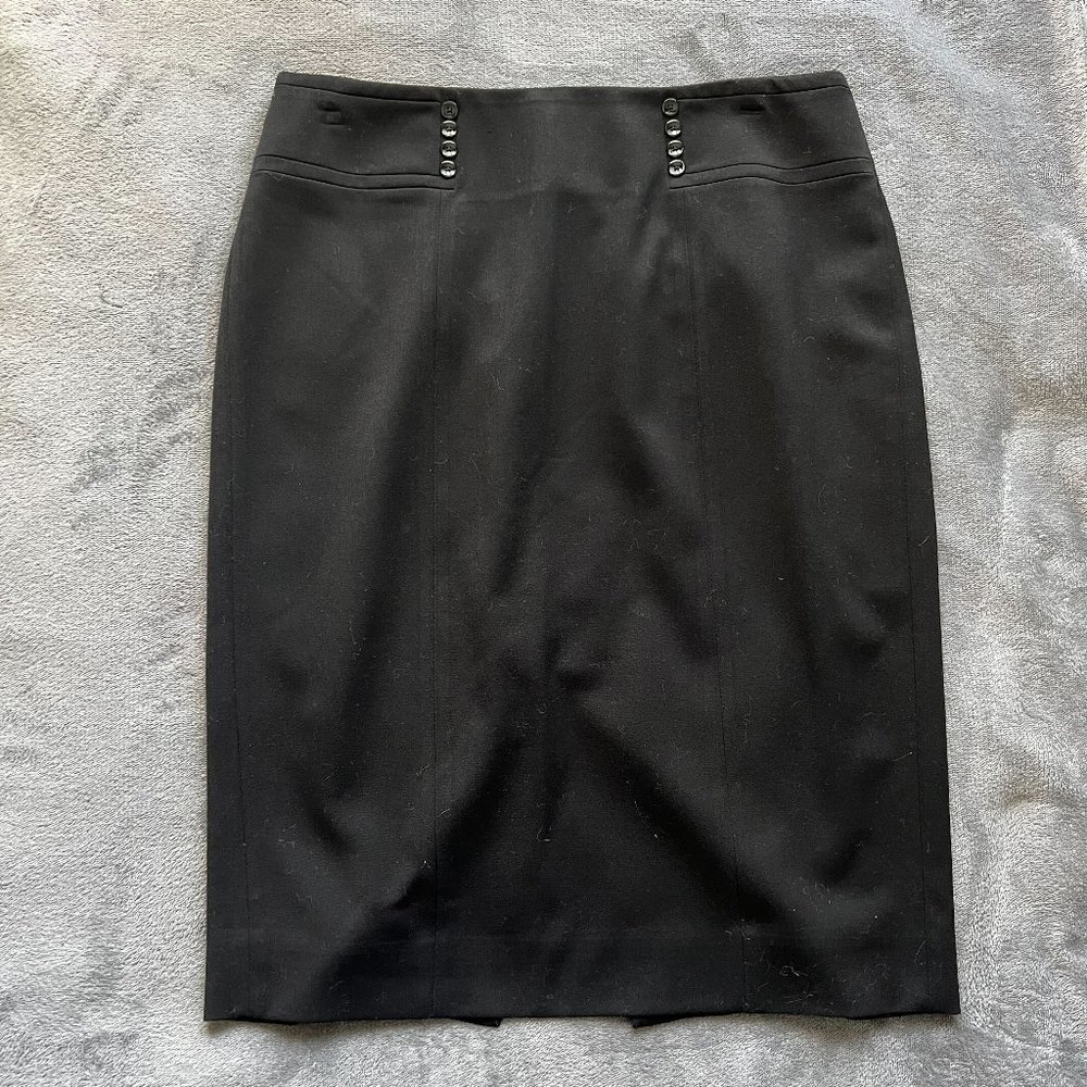 Black Pencil Skirt White House Black Market Size 8